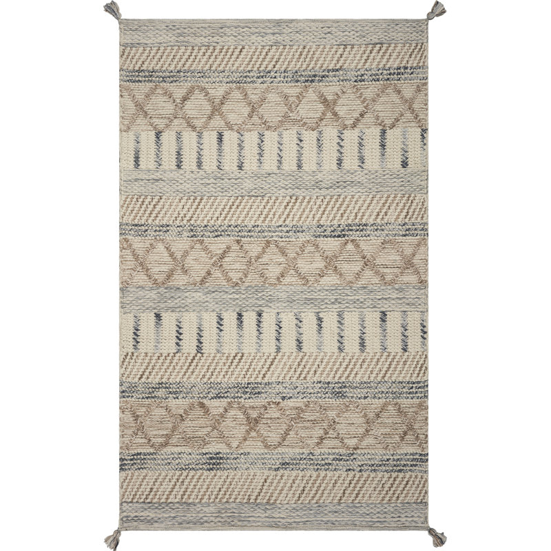 Bungalow Rose Armendariz Handmade Flatweave Light Brown/Gray Area Rug